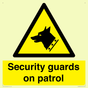 Security guards on patrol